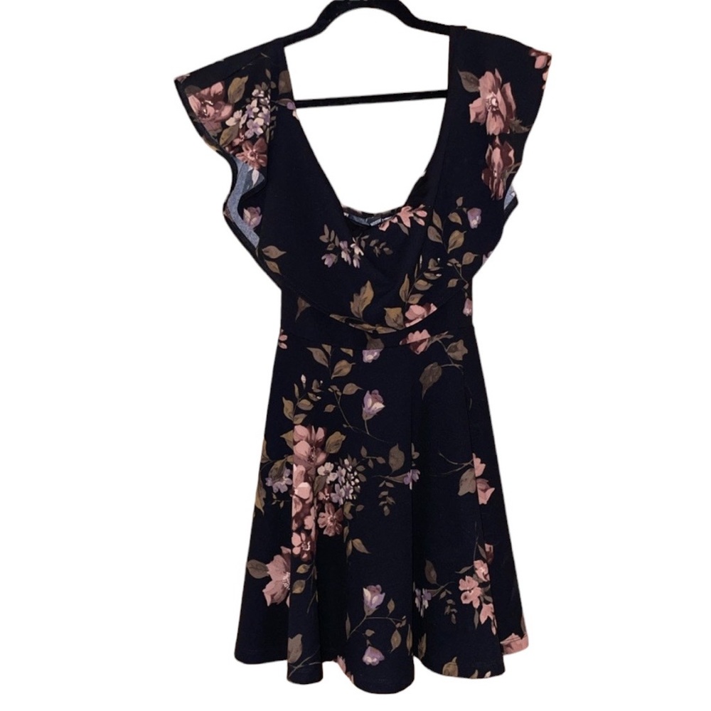 Floral Off the Shoulder Cocktail Dress